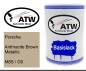 Preview: Porsche, Anthracite Brown Metallic, M8S / G0: 500ml Lackdose, von ATW Autoteile West.